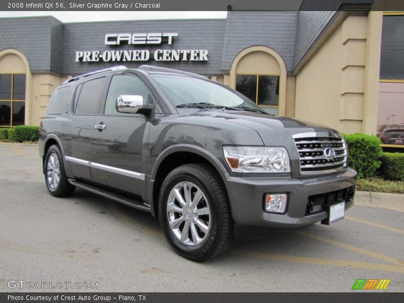 Silver Graphite Gray / Charcoal 2008 Infiniti QX 56