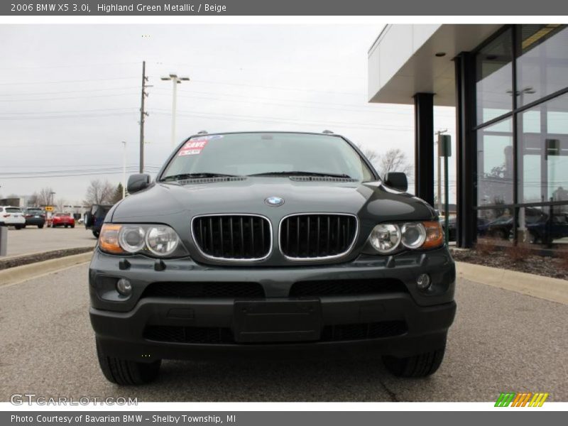 Highland Green Metallic / Beige 2006 BMW X5 3.0i