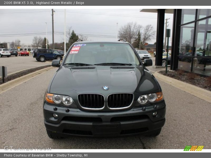 Highland Green Metallic / Beige 2006 BMW X5 3.0i