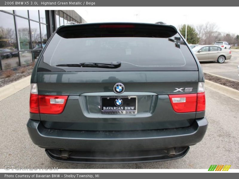 Highland Green Metallic / Beige 2006 BMW X5 3.0i