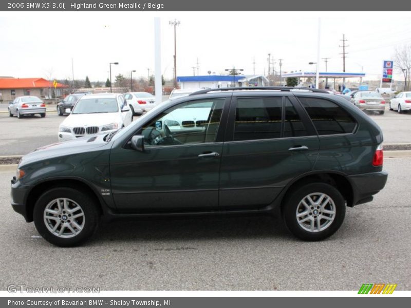 Highland Green Metallic / Beige 2006 BMW X5 3.0i