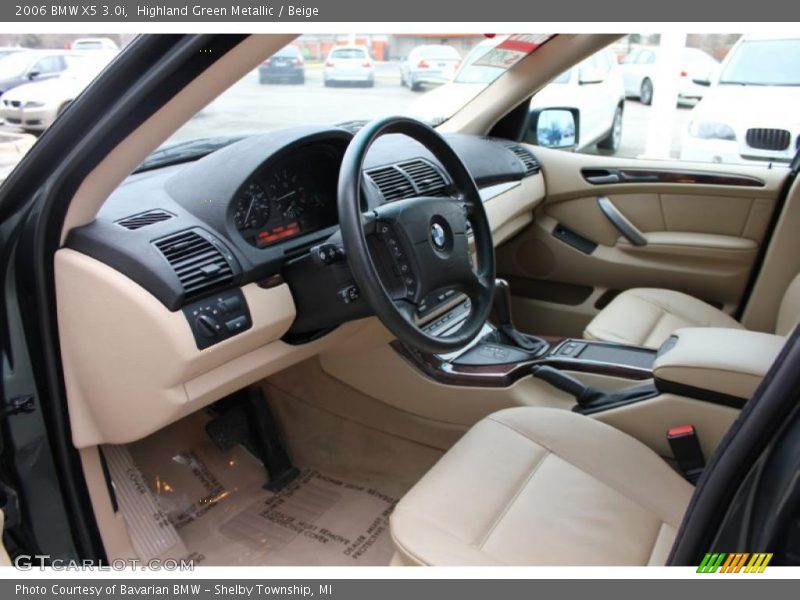 Highland Green Metallic / Beige 2006 BMW X5 3.0i