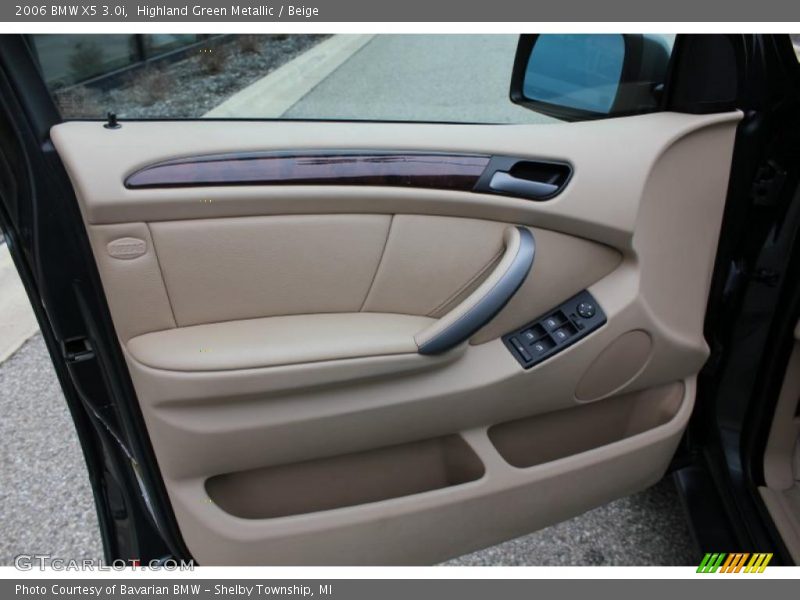 Highland Green Metallic / Beige 2006 BMW X5 3.0i