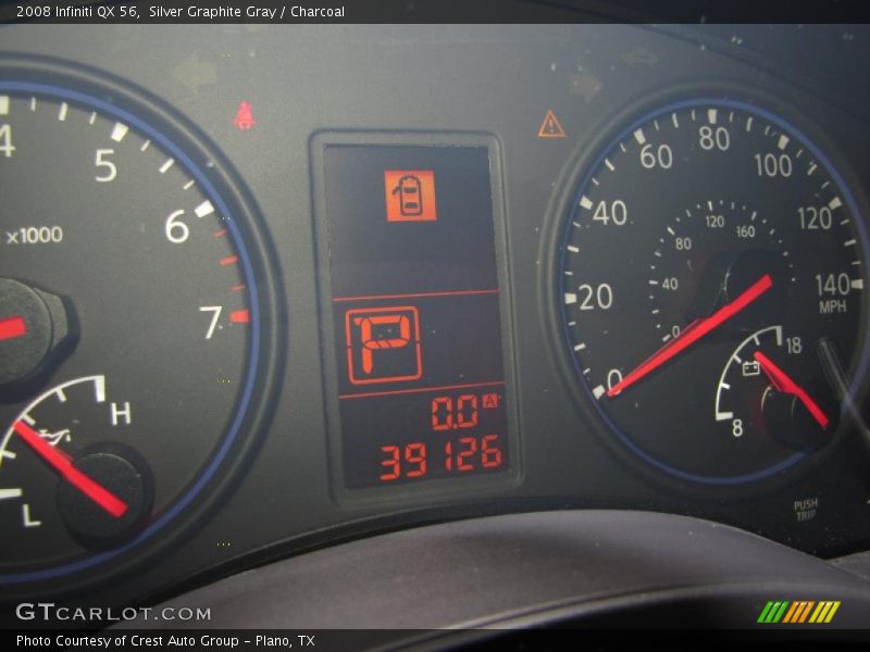 Silver Graphite Gray / Charcoal 2008 Infiniti QX 56