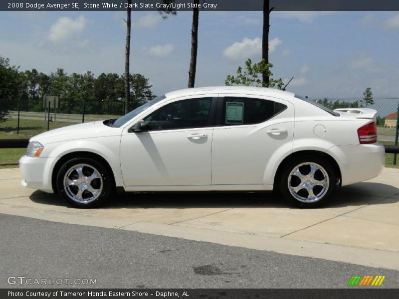 Stone White / Dark Slate Gray/Light Slate Gray 2008 Dodge Avenger SE