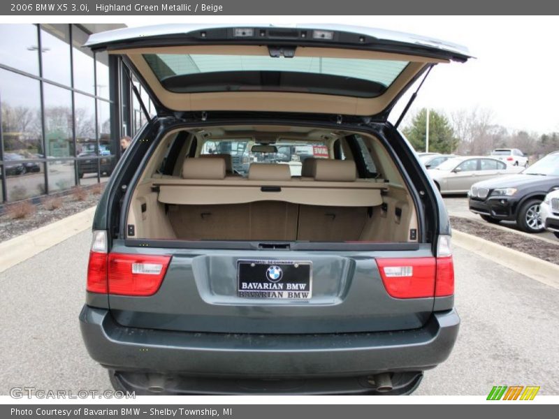 Highland Green Metallic / Beige 2006 BMW X5 3.0i