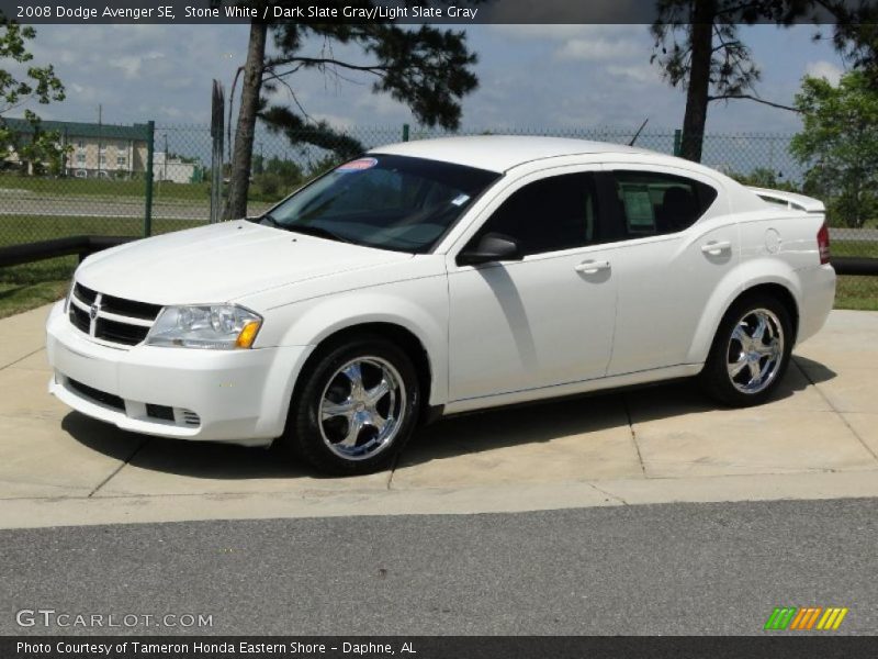 Stone White / Dark Slate Gray/Light Slate Gray 2008 Dodge Avenger SE