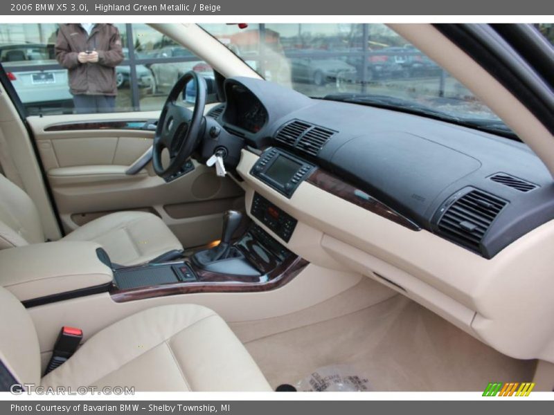 Highland Green Metallic / Beige 2006 BMW X5 3.0i