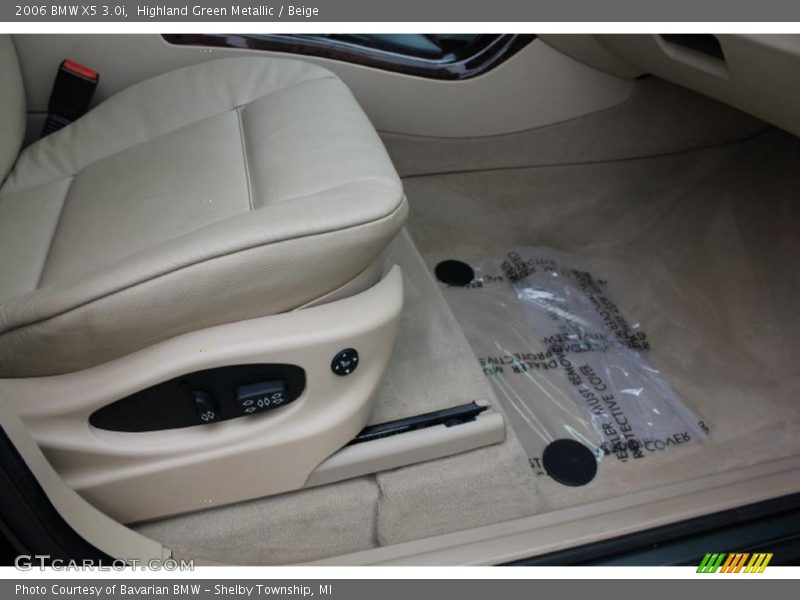 Highland Green Metallic / Beige 2006 BMW X5 3.0i