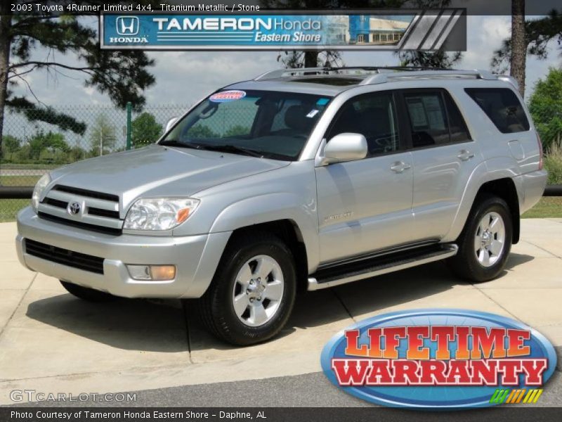 Titanium Metallic / Stone 2003 Toyota 4Runner Limited 4x4