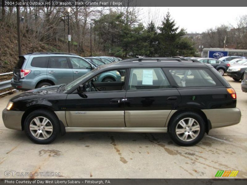 Black Granite Pearl / Beige 2004 Subaru Outback H6 3.0 Wagon