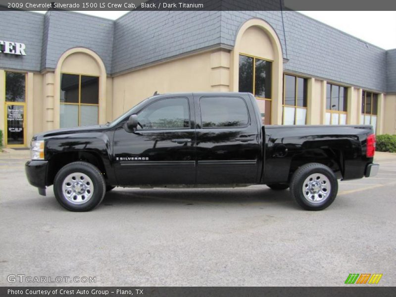 Black / Dark Titanium 2009 Chevrolet Silverado 1500 LS Crew Cab