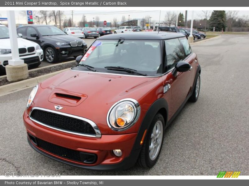 Spice Orange Metallic / Carbon Black 2011 Mini Cooper S Hardtop