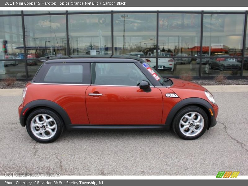 Spice Orange Metallic / Carbon Black 2011 Mini Cooper S Hardtop