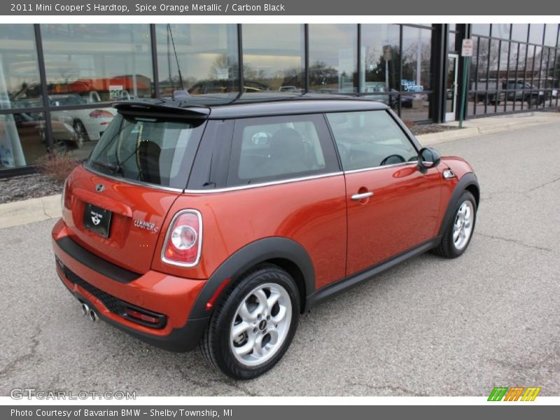 Spice Orange Metallic / Carbon Black 2011 Mini Cooper S Hardtop