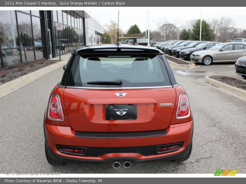 Spice Orange Metallic / Carbon Black 2011 Mini Cooper S Hardtop