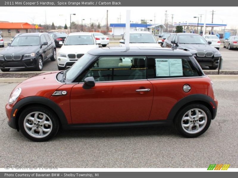 Spice Orange Metallic / Carbon Black 2011 Mini Cooper S Hardtop