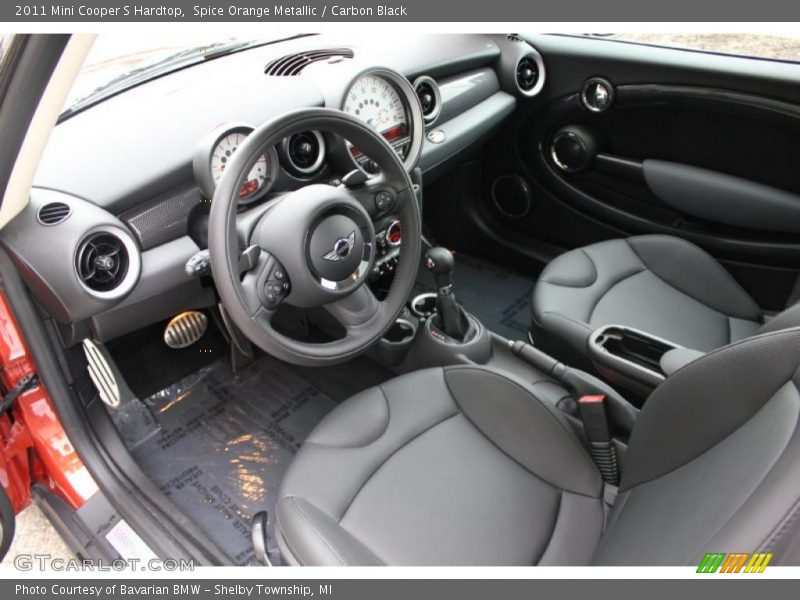 Spice Orange Metallic / Carbon Black 2011 Mini Cooper S Hardtop