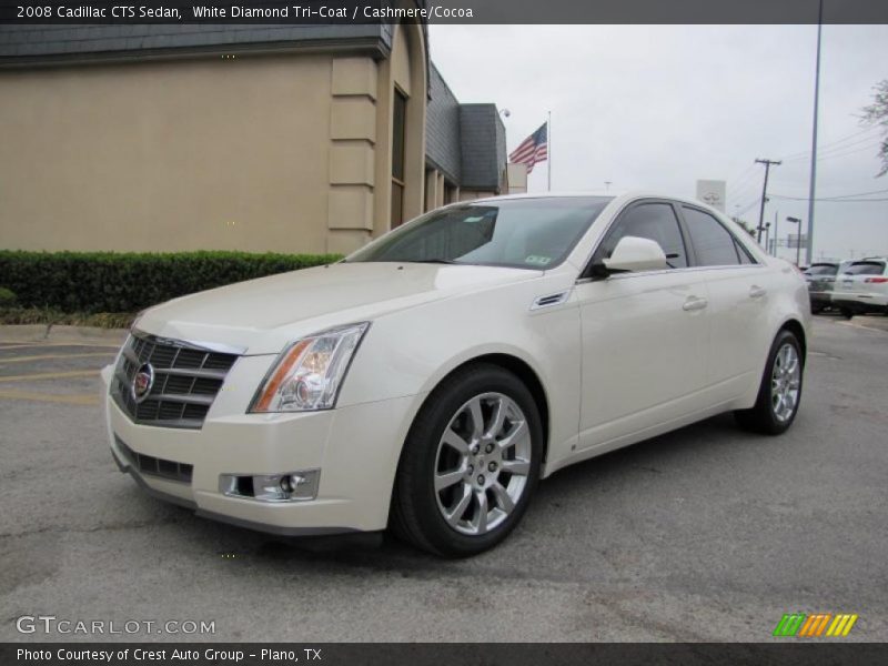 White Diamond Tri-Coat / Cashmere/Cocoa 2008 Cadillac CTS Sedan