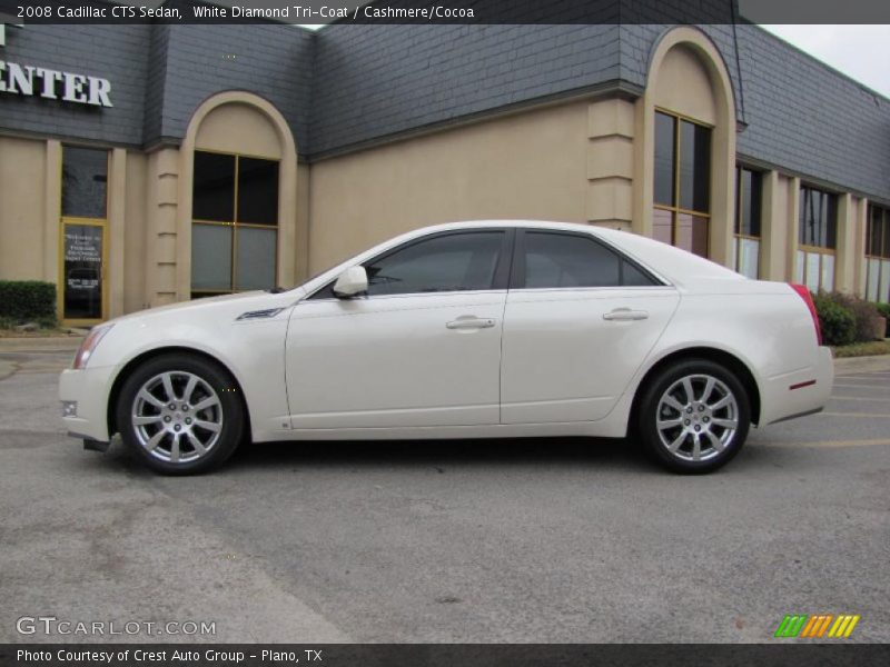 White Diamond Tri-Coat / Cashmere/Cocoa 2008 Cadillac CTS Sedan