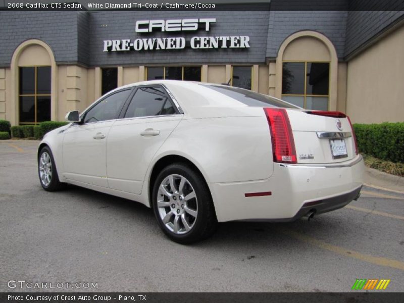 White Diamond Tri-Coat / Cashmere/Cocoa 2008 Cadillac CTS Sedan