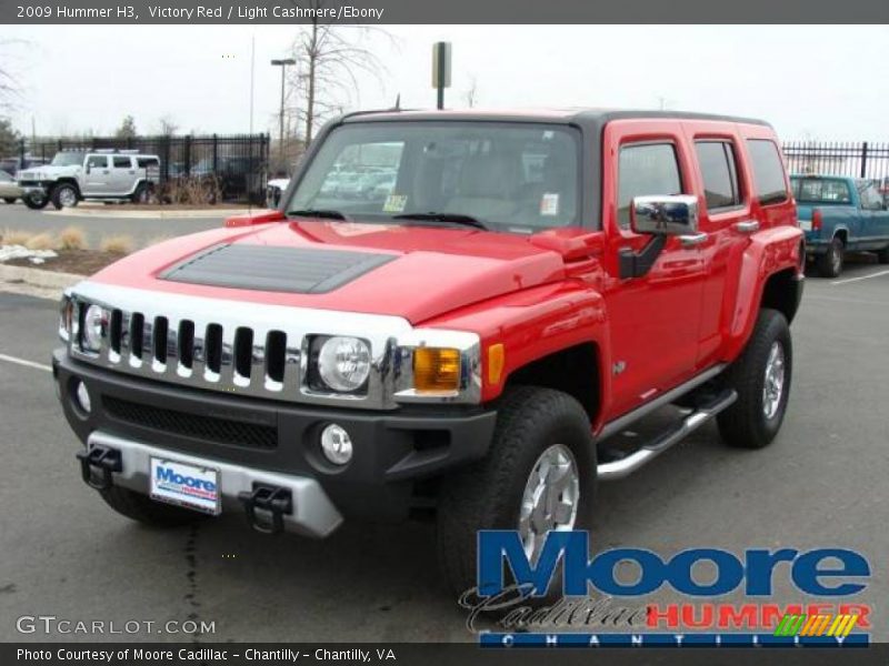 Victory Red / Light Cashmere/Ebony 2009 Hummer H3