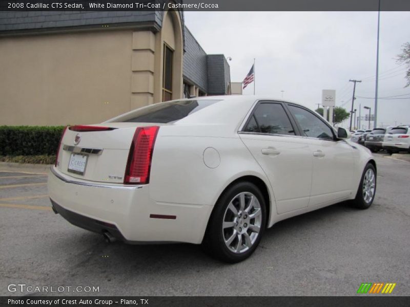 White Diamond Tri-Coat / Cashmere/Cocoa 2008 Cadillac CTS Sedan