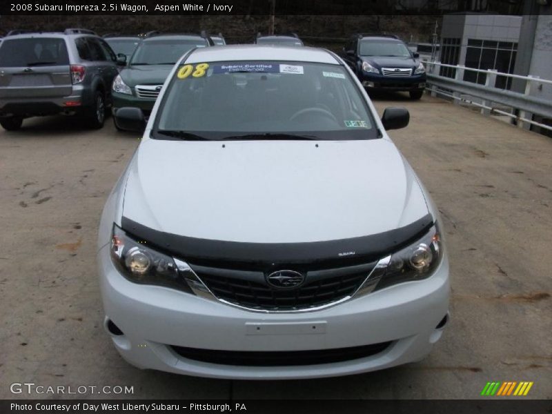 Aspen White / Ivory 2008 Subaru Impreza 2.5i Wagon
