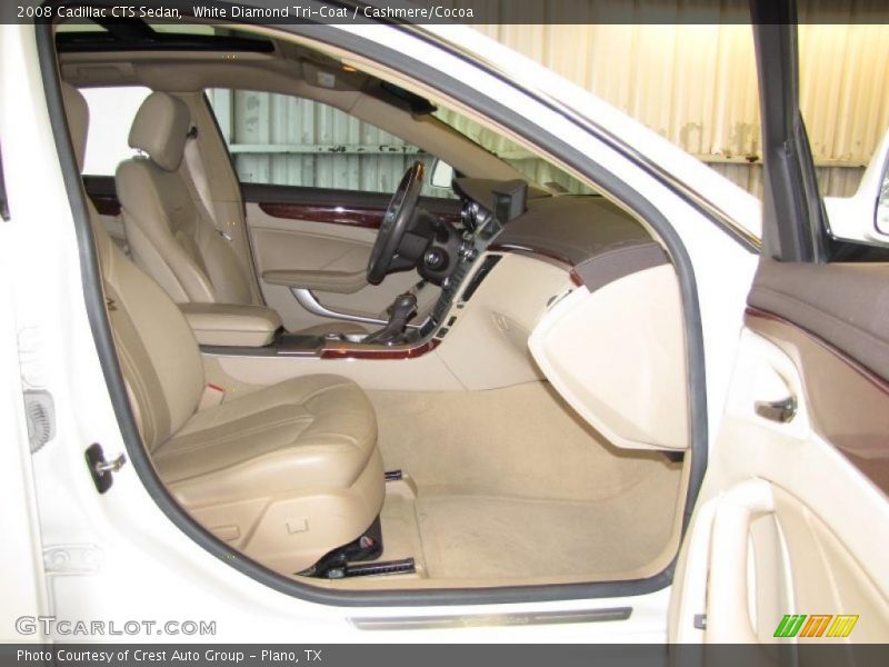 White Diamond Tri-Coat / Cashmere/Cocoa 2008 Cadillac CTS Sedan