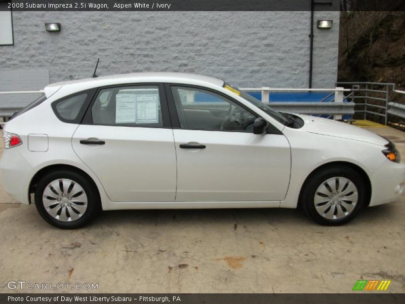 Aspen White / Ivory 2008 Subaru Impreza 2.5i Wagon