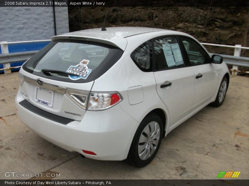 Aspen White / Ivory 2008 Subaru Impreza 2.5i Wagon