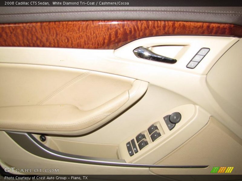 White Diamond Tri-Coat / Cashmere/Cocoa 2008 Cadillac CTS Sedan