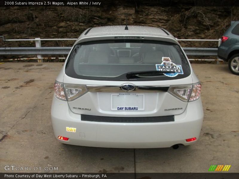 Aspen White / Ivory 2008 Subaru Impreza 2.5i Wagon