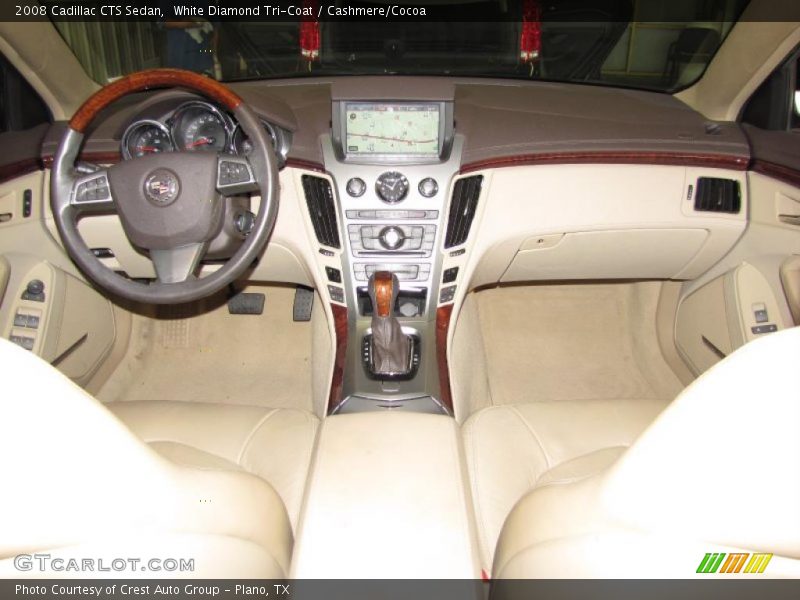 White Diamond Tri-Coat / Cashmere/Cocoa 2008 Cadillac CTS Sedan