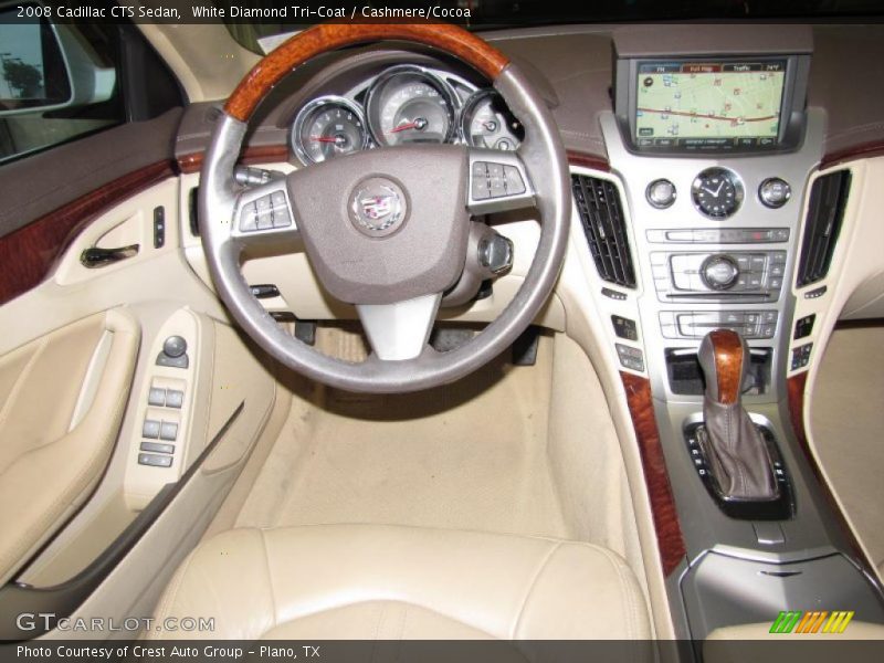 White Diamond Tri-Coat / Cashmere/Cocoa 2008 Cadillac CTS Sedan