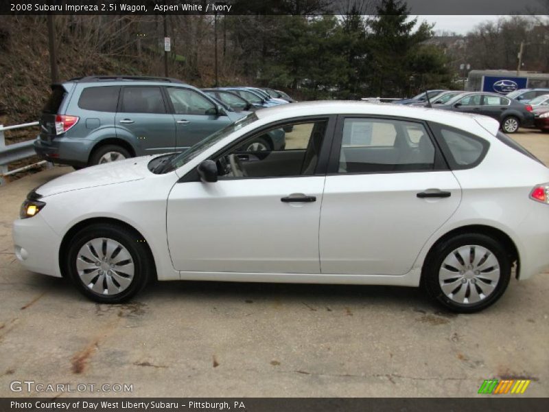 Aspen White / Ivory 2008 Subaru Impreza 2.5i Wagon