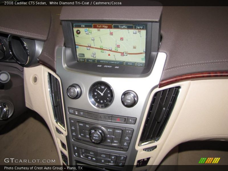 White Diamond Tri-Coat / Cashmere/Cocoa 2008 Cadillac CTS Sedan
