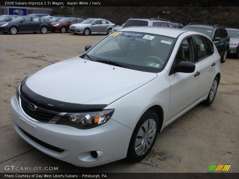 Aspen White / Ivory 2008 Subaru Impreza 2.5i Wagon