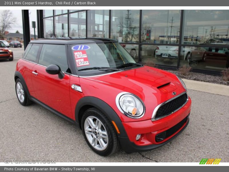 Chili Red / Carbon Black 2011 Mini Cooper S Hardtop