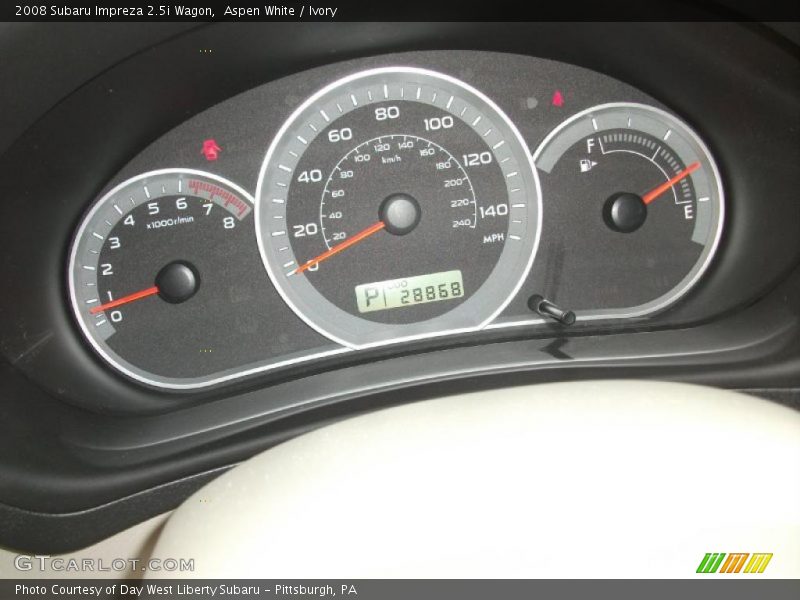 Aspen White / Ivory 2008 Subaru Impreza 2.5i Wagon