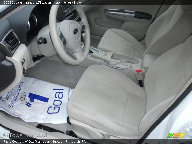 Aspen White / Ivory 2008 Subaru Impreza 2.5i Wagon