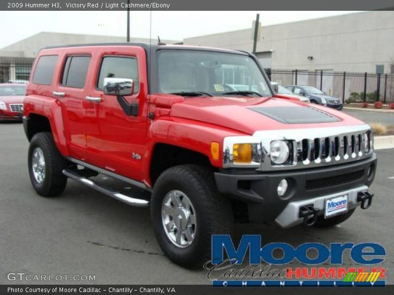 Victory Red / Light Cashmere/Ebony 2009 Hummer H3