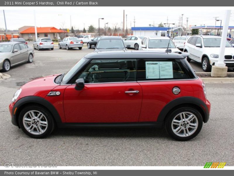 Chili Red / Carbon Black 2011 Mini Cooper S Hardtop