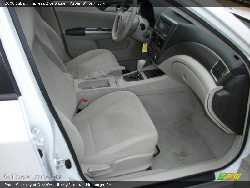 Aspen White / Ivory 2008 Subaru Impreza 2.5i Wagon