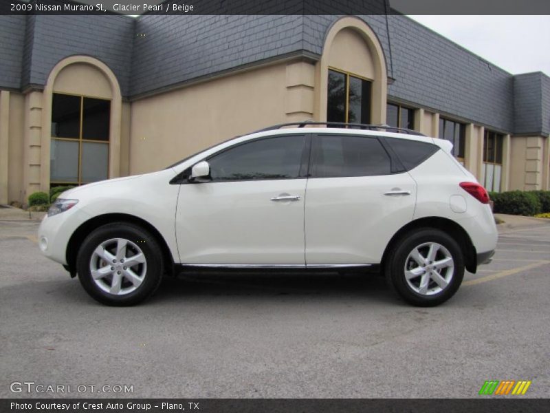 Glacier Pearl / Beige 2009 Nissan Murano SL