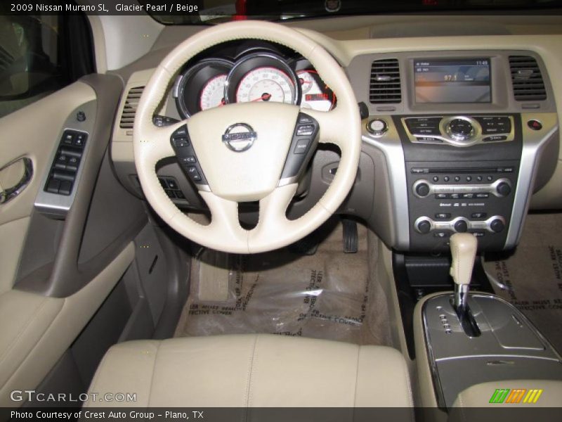 Glacier Pearl / Beige 2009 Nissan Murano SL