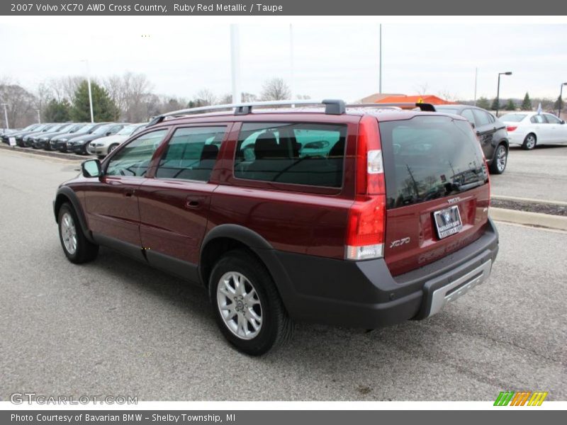 Ruby Red Metallic / Taupe 2007 Volvo XC70 AWD Cross Country