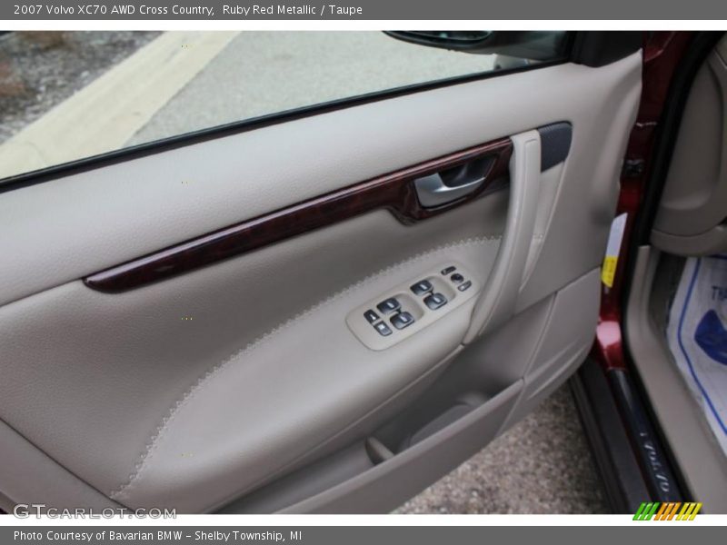 Ruby Red Metallic / Taupe 2007 Volvo XC70 AWD Cross Country