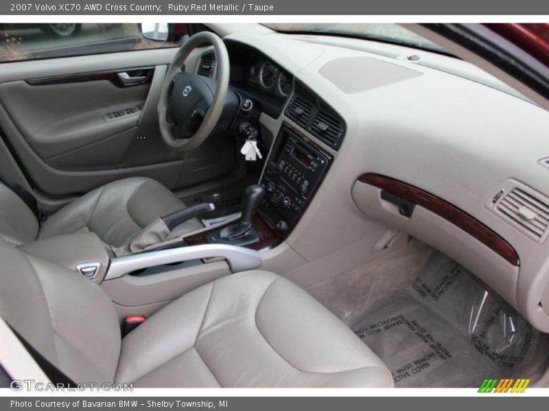 Ruby Red Metallic / Taupe 2007 Volvo XC70 AWD Cross Country