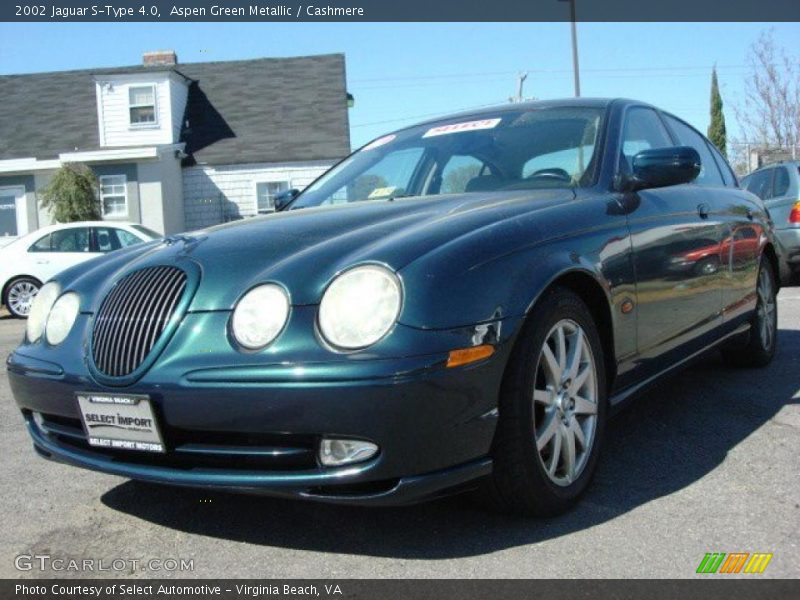 Aspen Green Metallic / Cashmere 2002 Jaguar S-Type 4.0